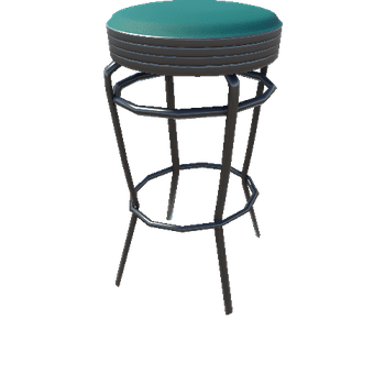 SM_Diner_Stool_4_Cyan Variant